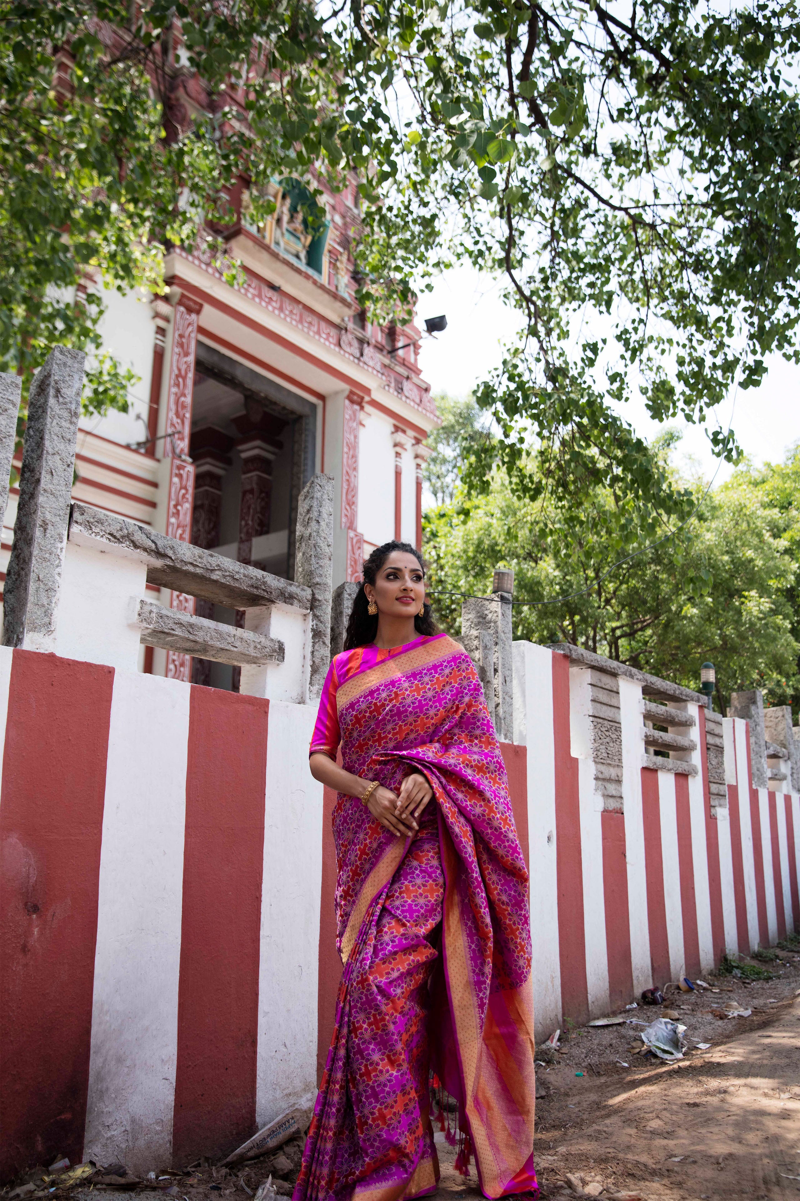 Calantha's Broad Striped Blouse