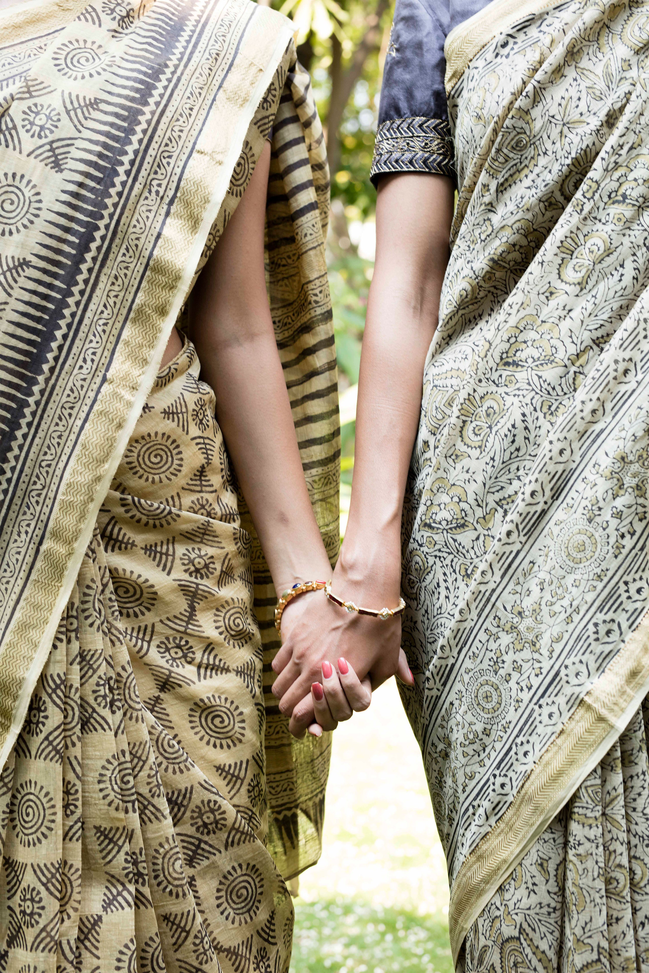 Calantha's Chakra Print Kalamkari Sari