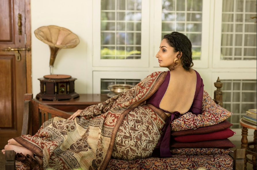 Calantha's Paisley Kalamkari Sari