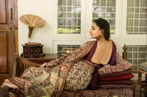Calantha's Paisley Kalamkari Sari