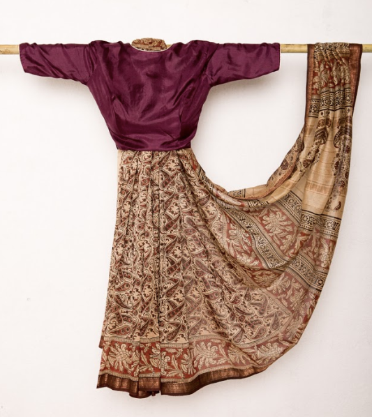 Calantha's Paisley Kalamkari Sari