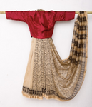 Calantha's Floral Kalamkari Sari