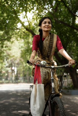 Calantha's Floral Kalamkari Sari
